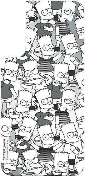 Pllakë e pasme Samsung për Frame Cover Galaxy S22, dizajn The Simpsons, bardh e zi