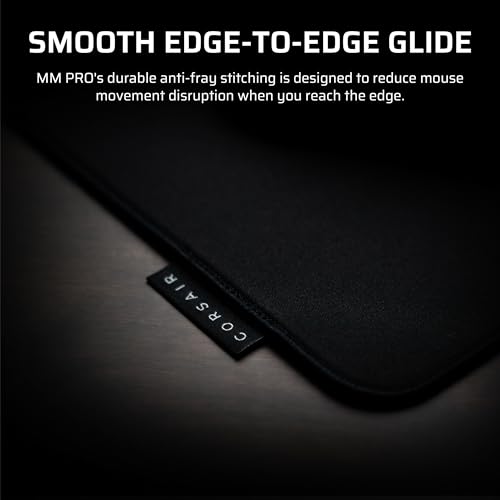 Mousepad gaming Corsair MM Pro Control Cloth Medium, 4mm, bazë antirrëshqitëse, i zi