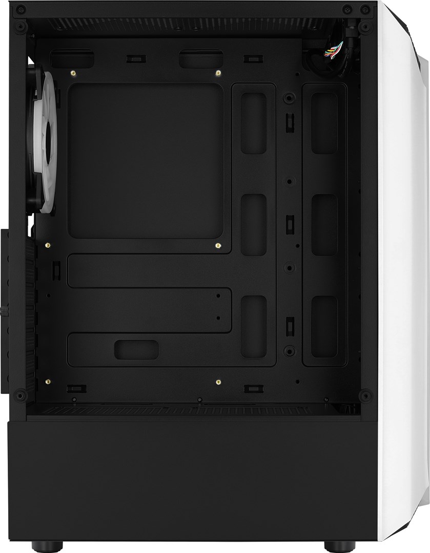 Kuti kompjuteri Aerocool Bionic RGB, ATX, xham i temperuar, e zezë