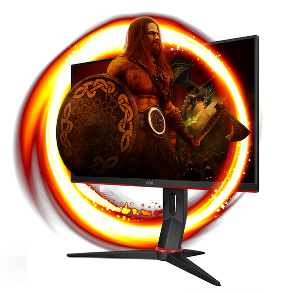 Monitor AOC 24G2SPU, 23.8", FHD, i zi/ kuq