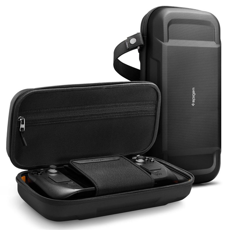 Mbështjellëse për Steam Deck Spigen Rugged Armor Pro Pouch, e zezë