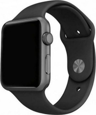 Rrip silikoni Mercury për Apple Watch, 38/40/41 mm, i zi