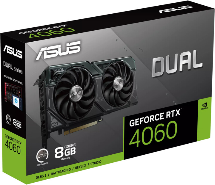 Kartelë grafike ASUS Dual GeForce RTX 4060 8G, 8GB GDDR6