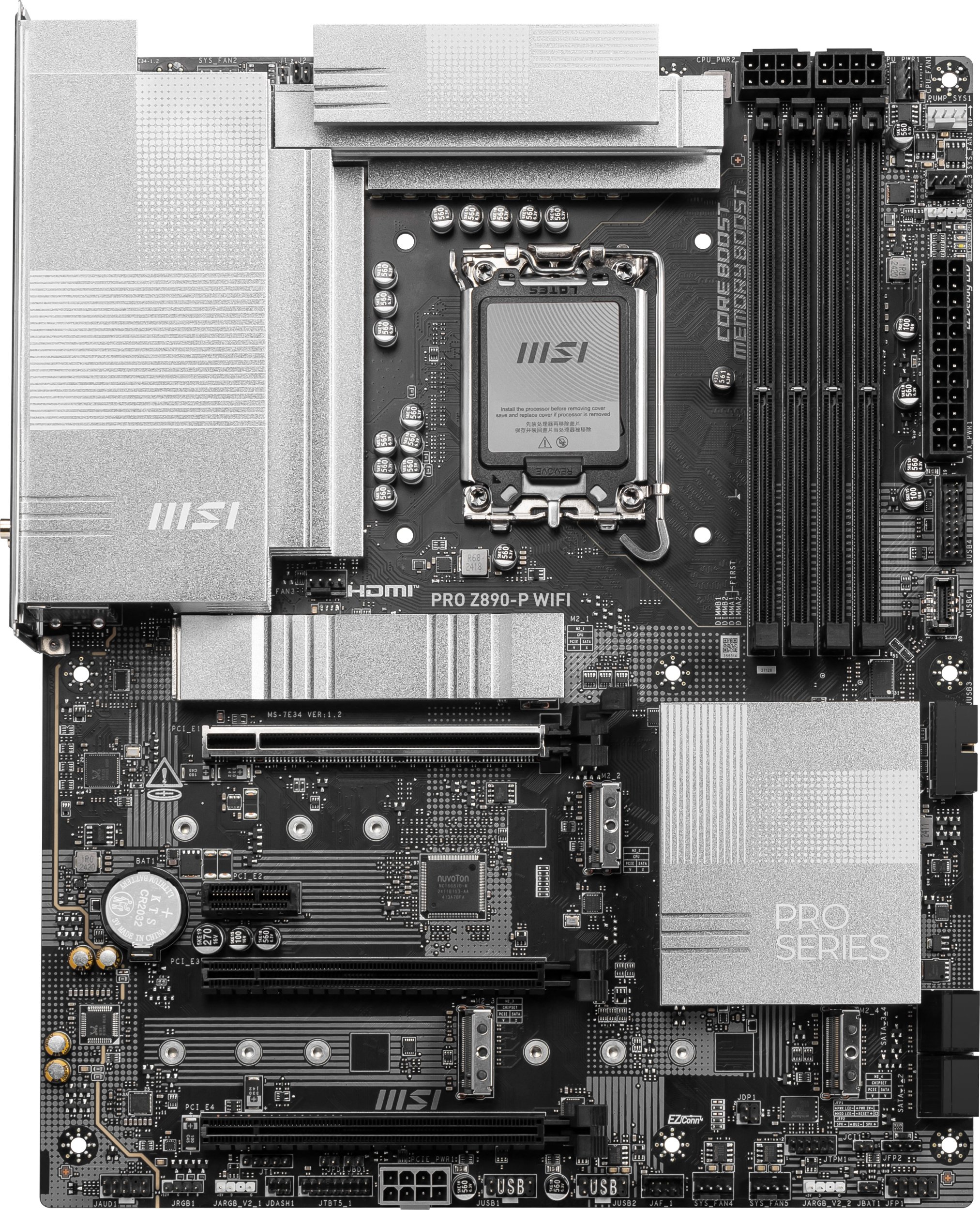 Pllakë amë MSI PRO Z890-P WIFI, Intel Z890, LGA 1851, ATX