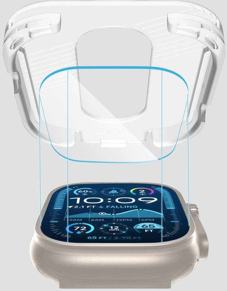 Xham mbrojtës Tech-Protect Easy Set+ për Apple Watch Ultra 1/2 49mm, set 2 copë, transparent