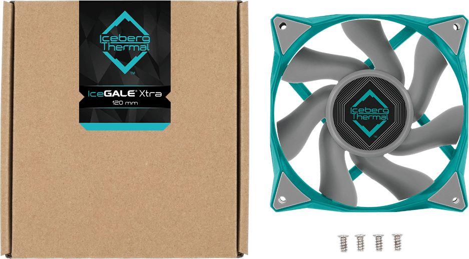 Ftohës Iceberg IceGALE Xtra, 120 mm, i gjelbër