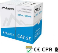 Kabllo rrjeti Lanberg LCS5-11CU-0305-S, Cat 5e S/FTP, 305m, gri