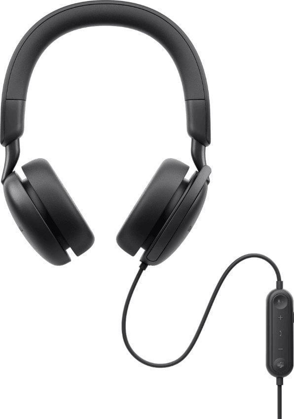 Kufje Dell WH5024 Pro Wired On-Ear (520-BBGQ), USB Type-A, ANC, të zeza