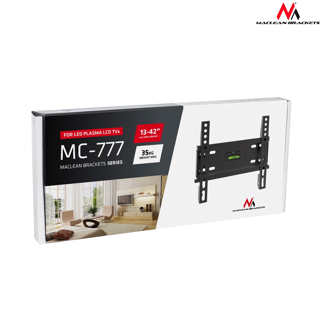Mbajtëse muri për TV Maclean MC-777, 13-42", e zezë