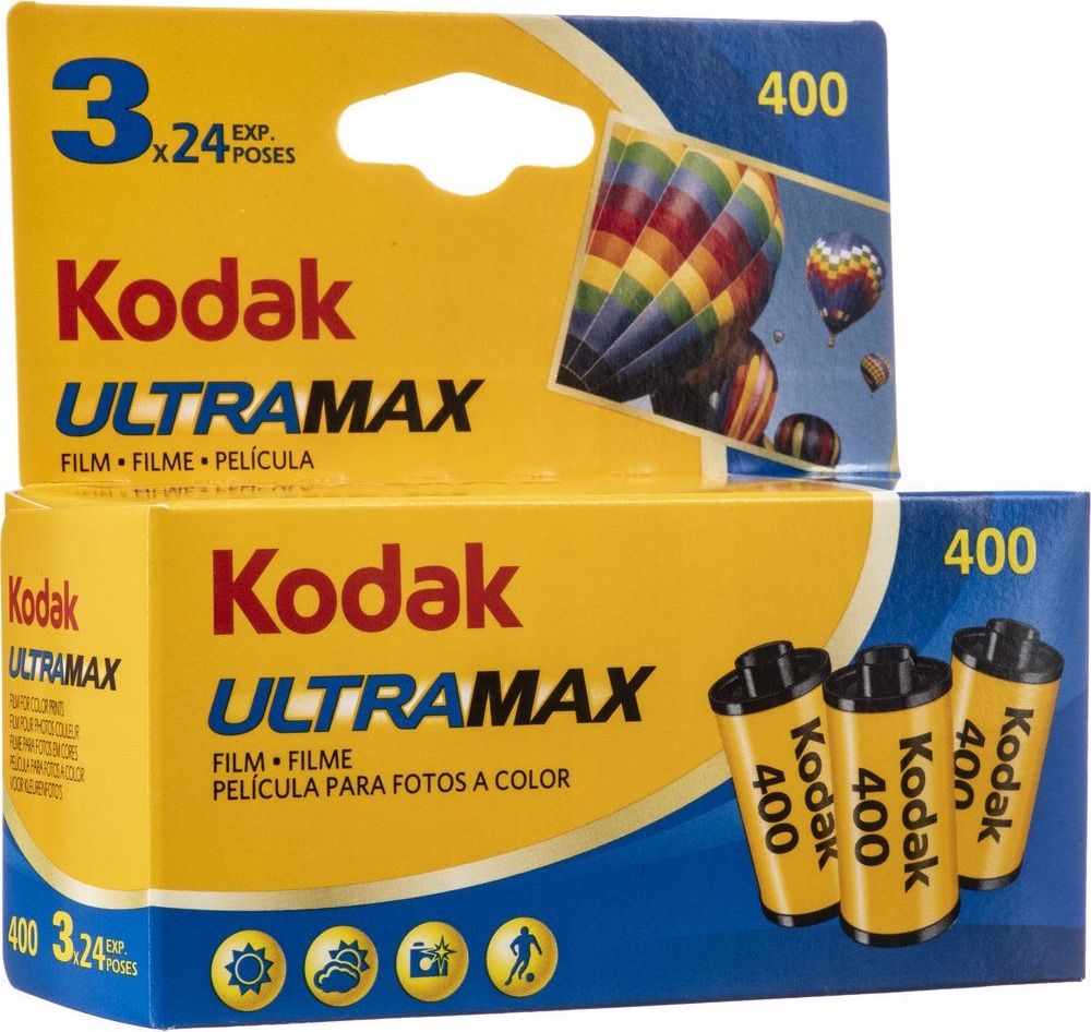 Фотографски филм Kodak ULTRAMAX 400 GC135-24, 35mm, тройно пакување, во боја