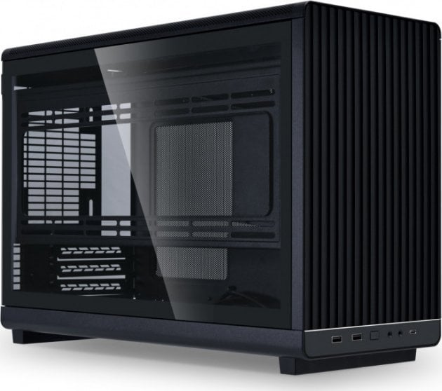 Panel anësor xhami Lian Li A3 mATX, për anën e majtë, për kasë PC, i zi