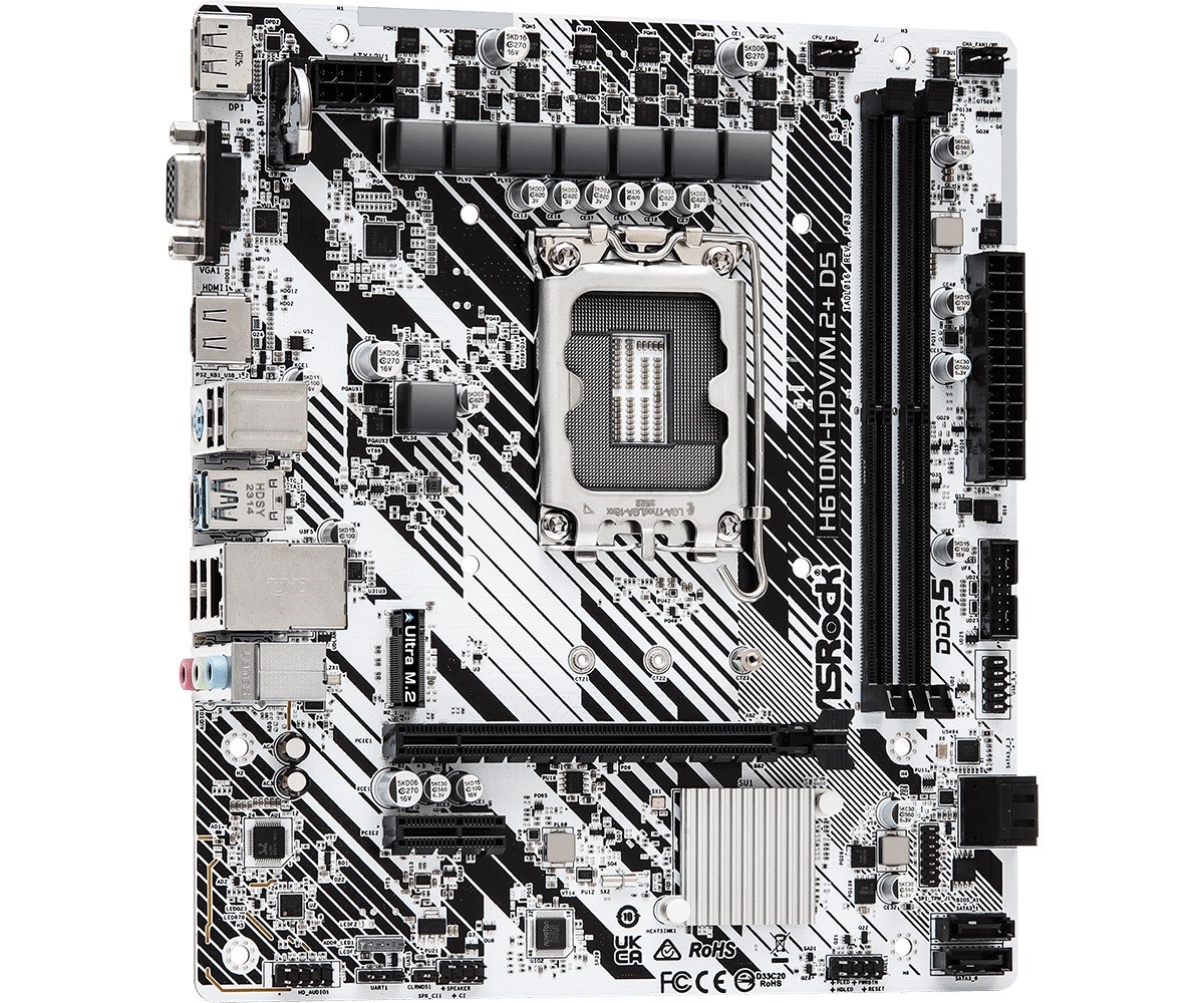 Pllakë amë Asrock H610M-HDV/M.2+ D5 Intel H610 LGA 1700 micro ATX