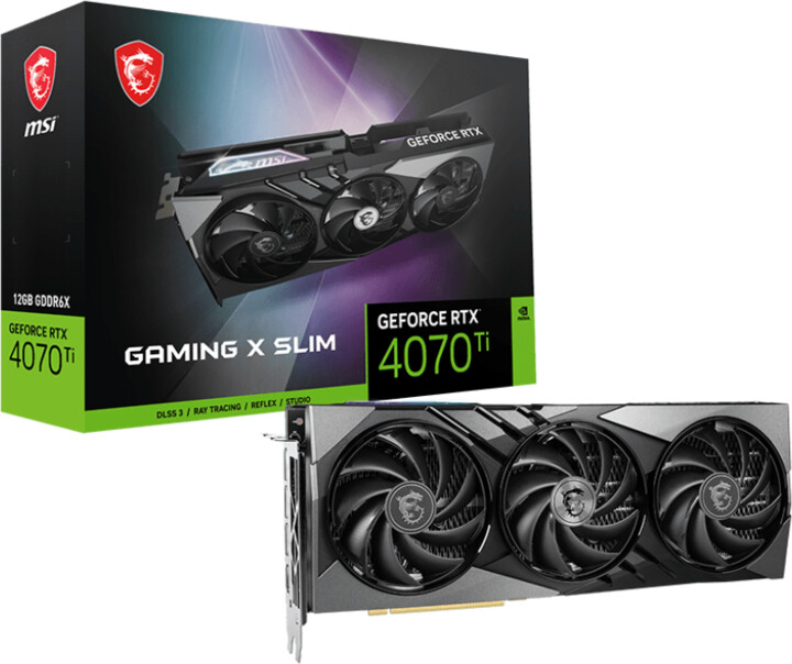 Kartë grafike MSi RTX 4070 Ti GAMING X SLIM 12G