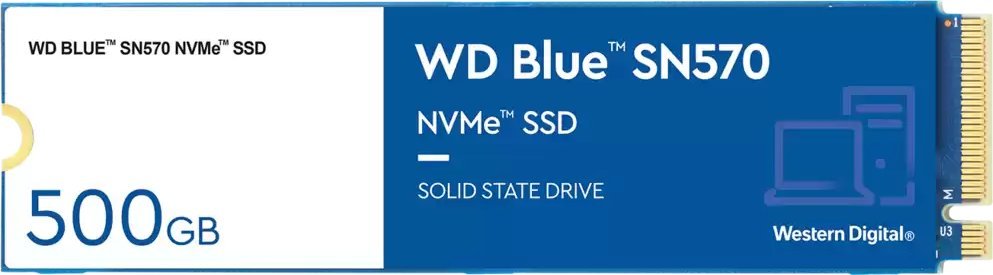 Disk SSD WD Blue SN570, 500GB, M.2 2280 PCI-E x4 Gen3 NVMe