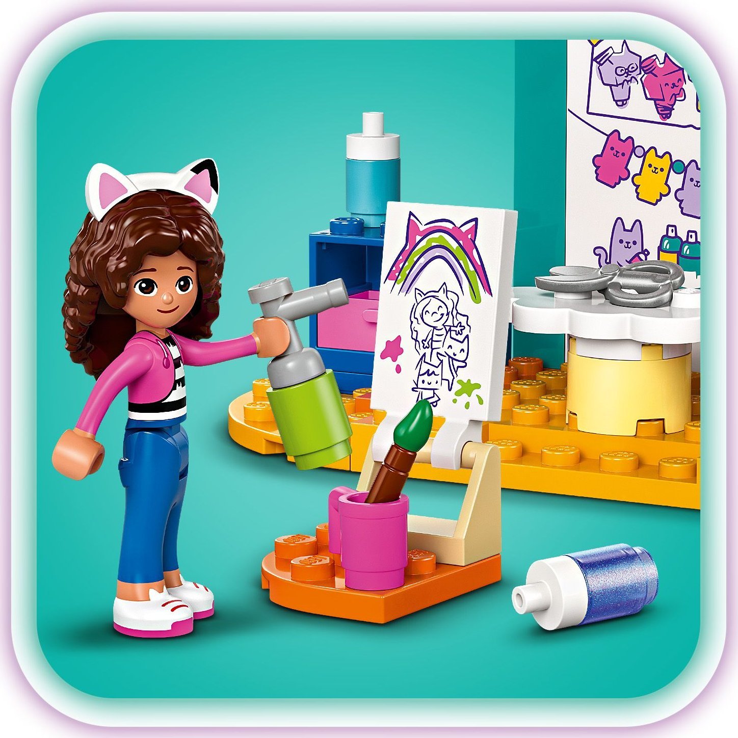 Set ndërtimi Spin Master Gabby's Dollhouse Crafting with Baby, për fëmijë 4+, shumëngjyrësh