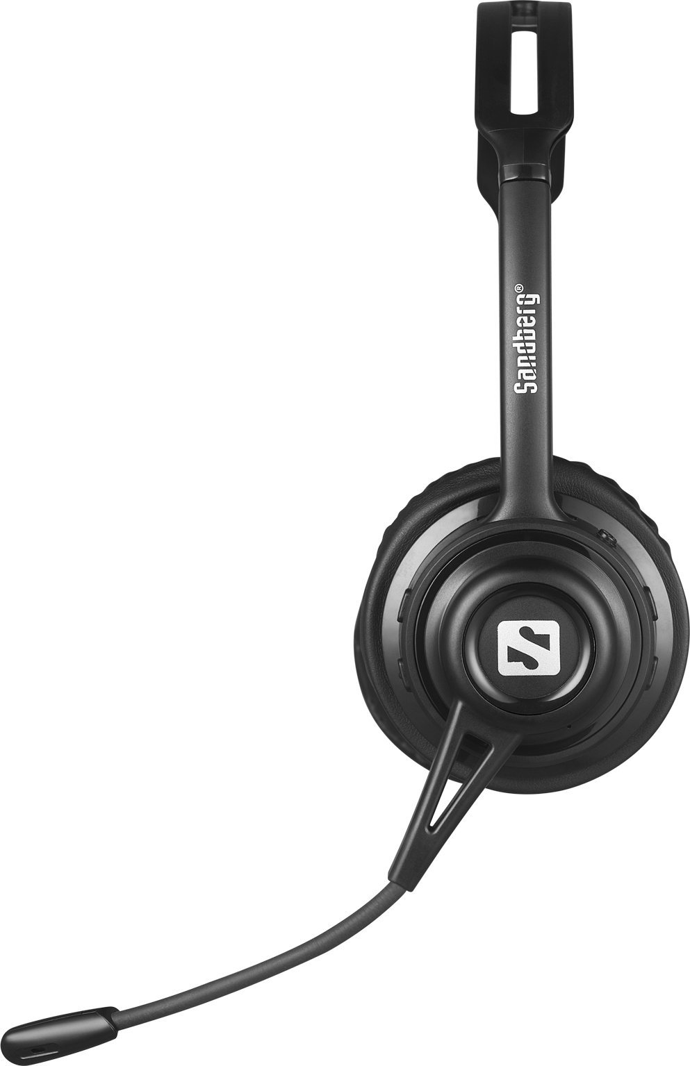 Kufje pa tela Sandberg Wireless Headset ANC+ENC, anulim zhurme, mikrofon me ENC, të zeza