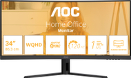 Monitor AOC CU34B3E, 34", WQHD 120Hz, i zi