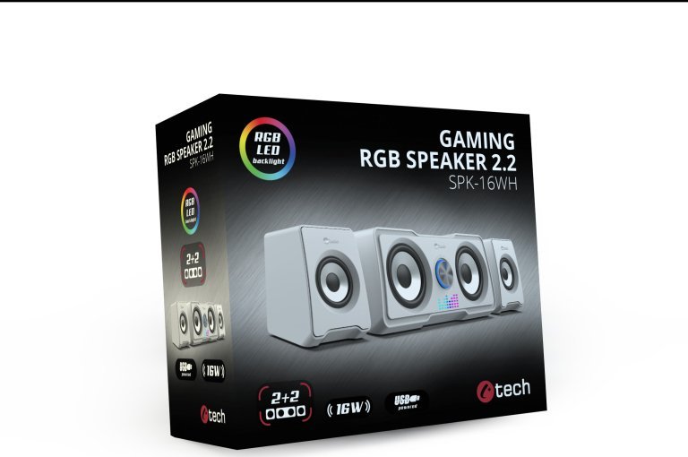 Altoparlantë C-Tech SPK-16, të bardhë