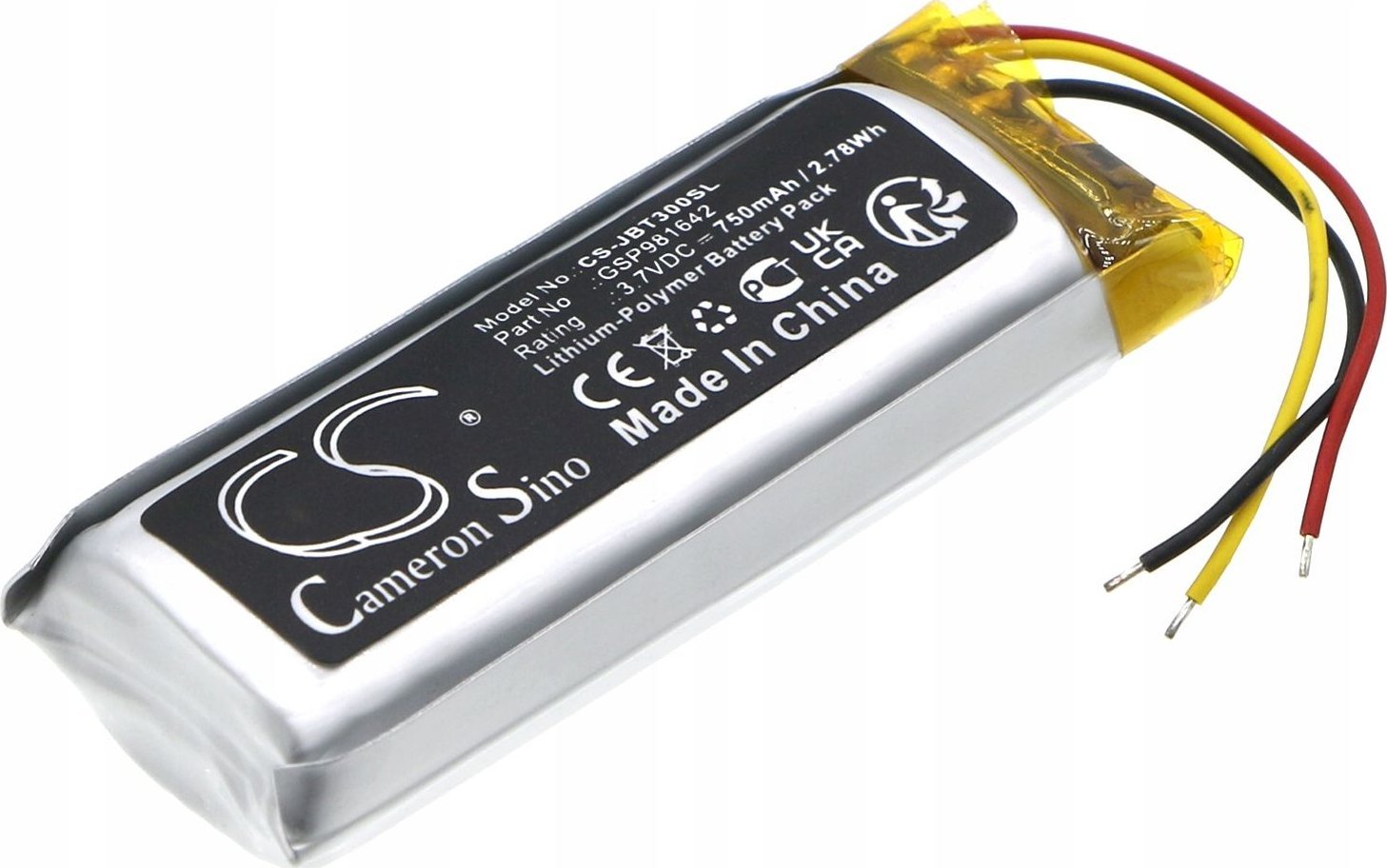 Bateri zëvendësuese për bazë karikimi JBL TUNE Beam GSP981642, 750mAh, 2.78Wh
