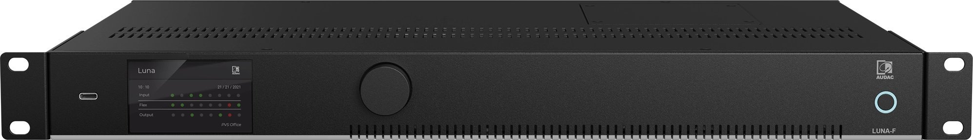 Matrix audio rrjeti Audac Luna-F, HiFi komponent profesional, montim rack 19", i zi