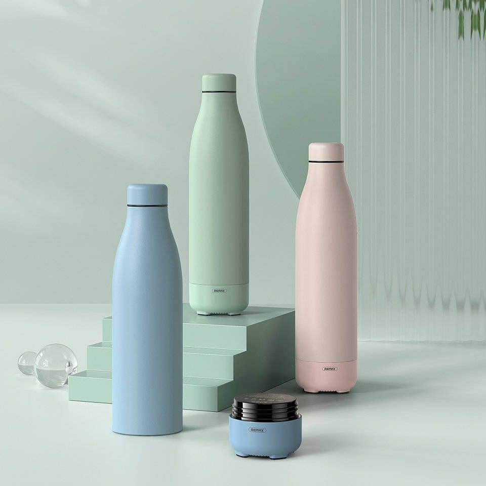 Termus me altoparlant Bluetooth Remax RB-M5, 500ml, 1000mAh, jeshile
