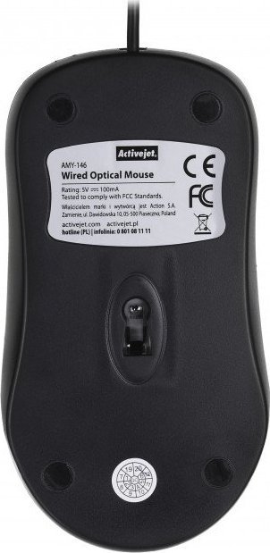 Mouse zyre Activejet AMY-146, optik 1000 DPI, USB Type A, i zi