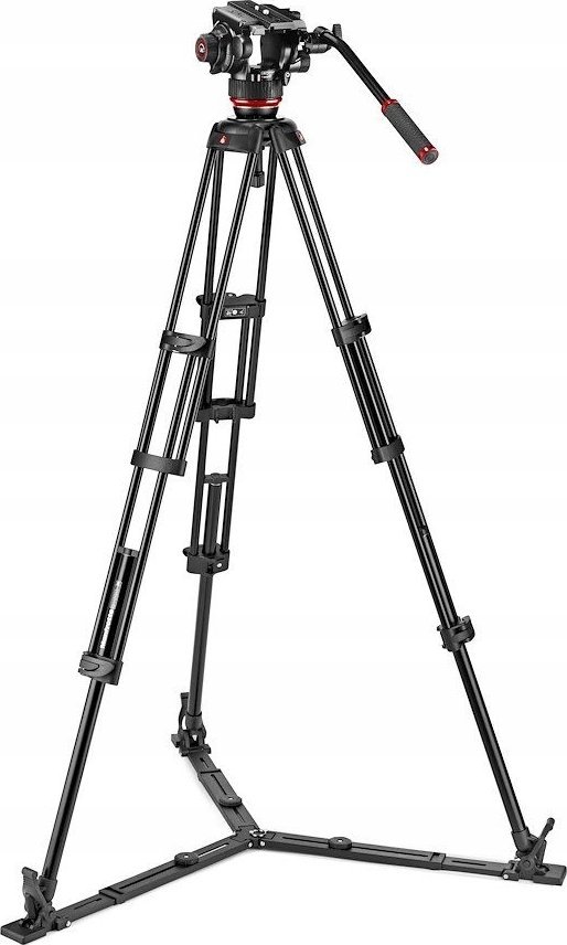 Set video Manfrotto 504X Alu Twin GS, trefot profesional, alumin, i zi