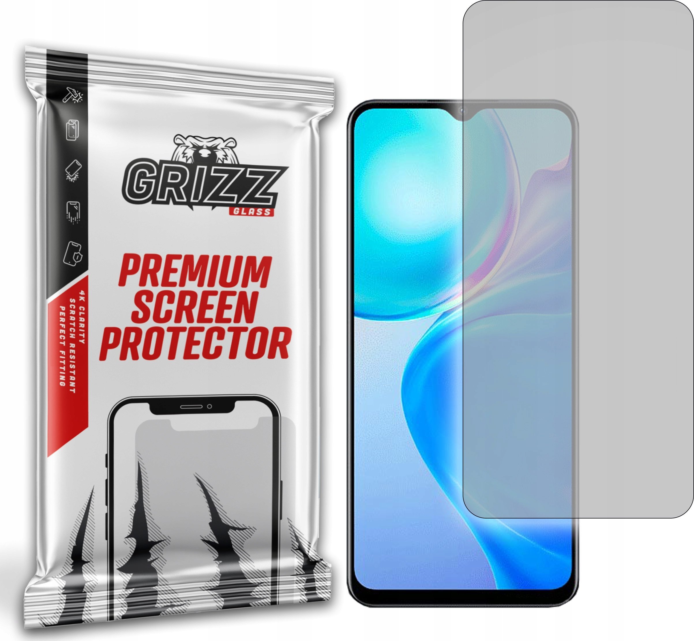 Folie mbrojtëse matte GrizzGlass për Vivo Y73t, film fleksibël, transparente