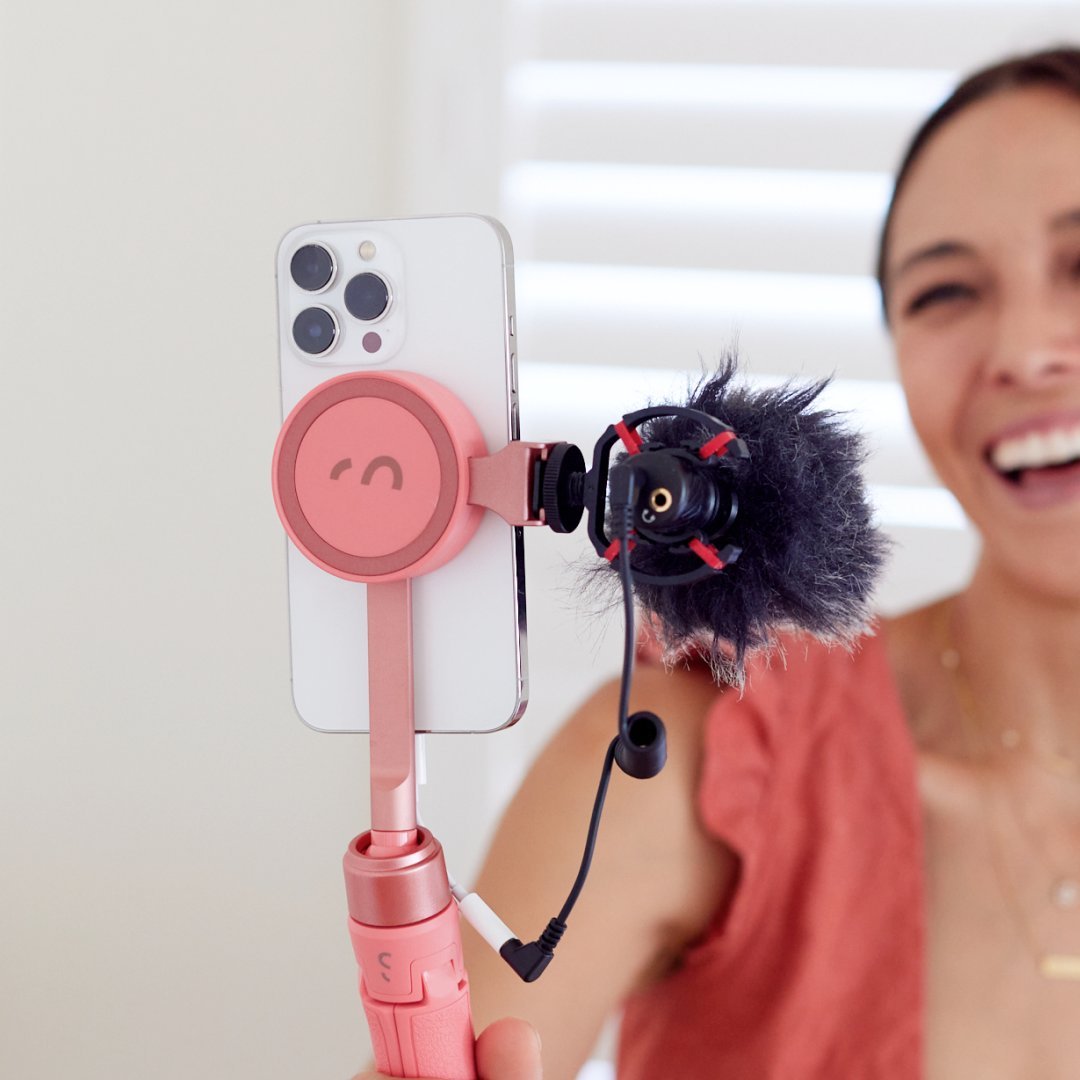 Mikrofon drejtues ShiftCam ProMic Shotgun, për pajisje mobile, i zi