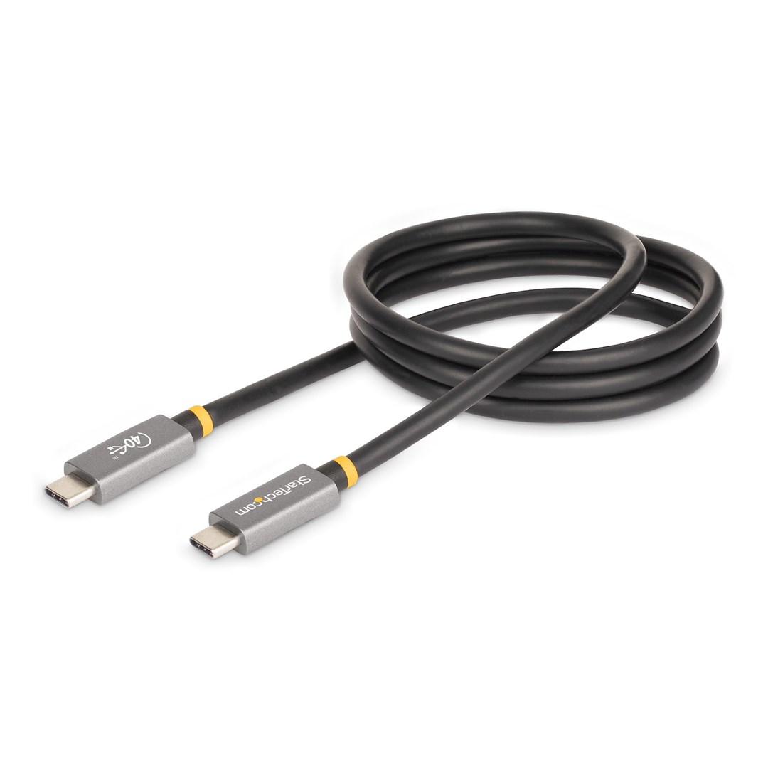 Kabllo Startech USB4, USB-C, 40 Gbps, 1m, e hirtë