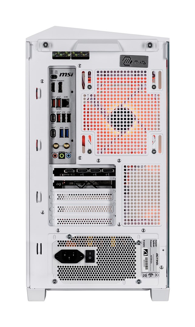 Kompjuter Actina AMD Ryzen 7 7800X3D, 32GB DDR5, 1TB SSD, RTX 4070 Ti Super, i bardhë