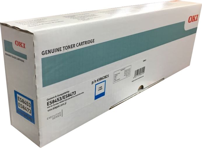 Toner OKI 45862821, cyan, origjinal