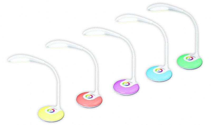 Lampë tavoline Esperanza ELD102, LED, RGB, e bardhë