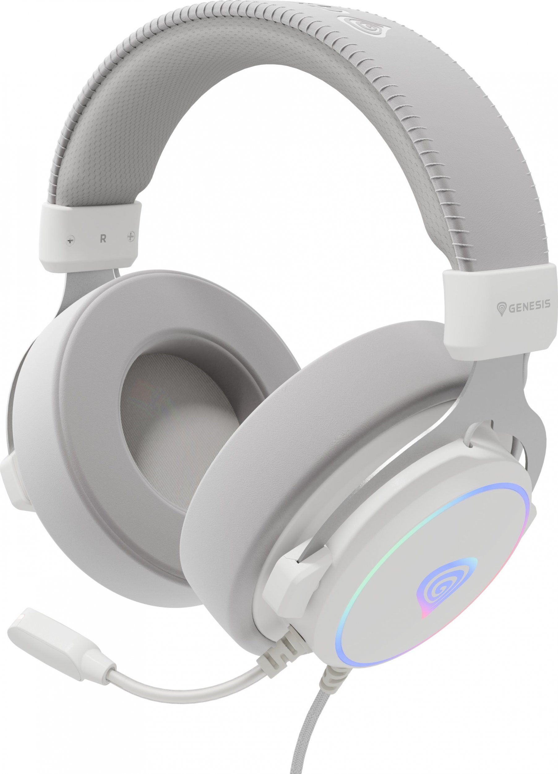 Kufje gaming Genesis Neon 764, USB, menaxhim kablloje, të zeza