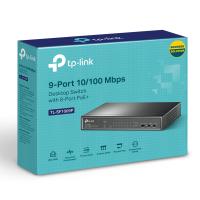 Switch rrjeti TP-Link TL-SF1009P, 9 porta 10/100Mbps, 8 porta PoE+, desktop