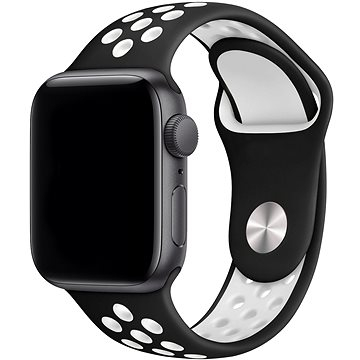 Byzylyk për Apple Watch Eternico Sporty, 42mm 44mm 45mm, Pure White dhe e zezë