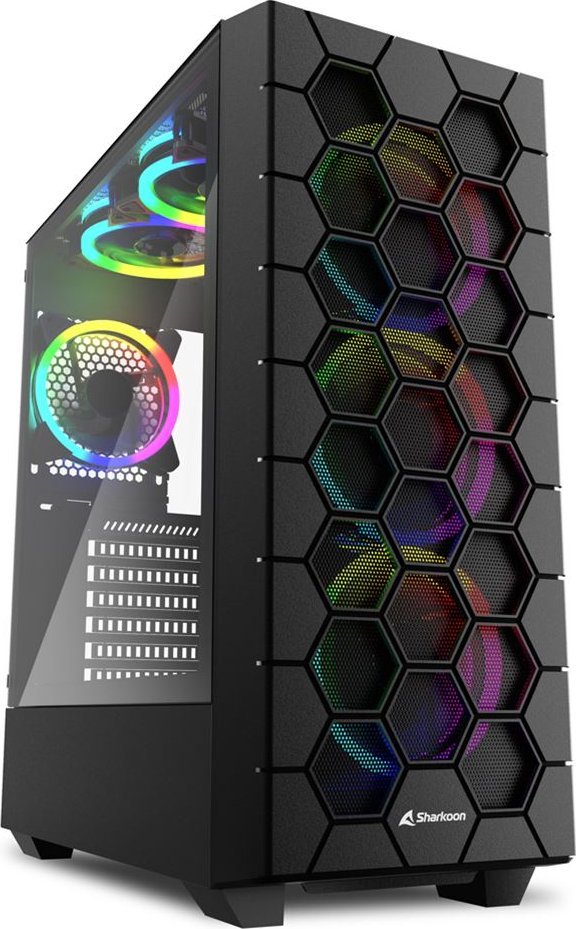Kasë Sharkoon Hex ARGB, Midi Tower