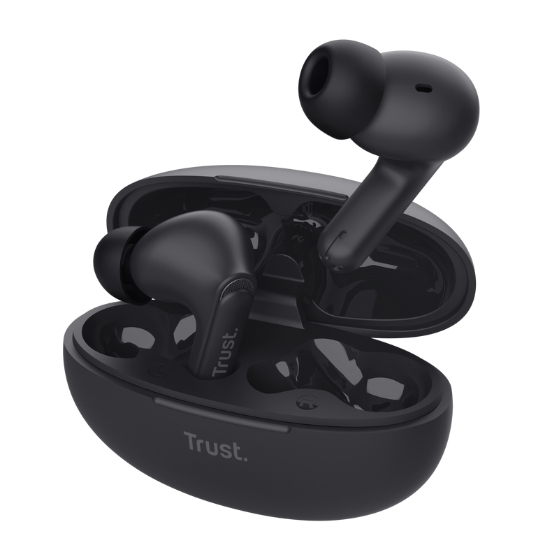 Kufje wireless Trust Yavi, Bluetooth, ENC Noise Cancelling, të zeza