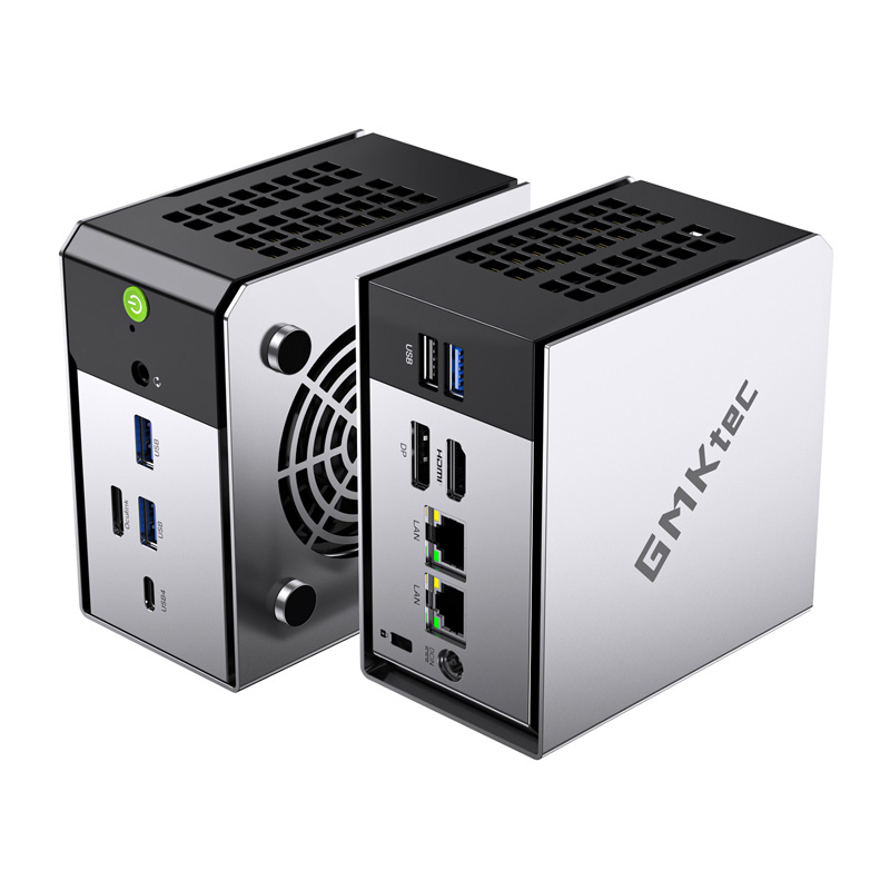 Mini PC GMKtec M8, AMD Ryzen 5 Pro 6650H, 16GB RAM, SSD 1TB, argjent 2