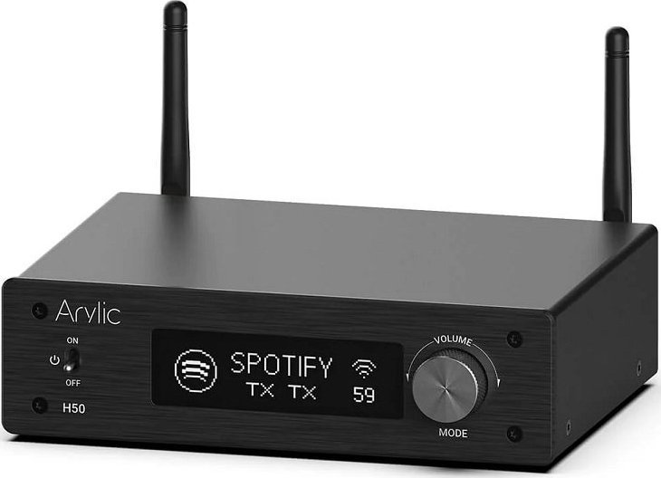 Amplifikator stereo wireless Arylic H50, Wi‑Fi, Bluetooth 5.2, i zi