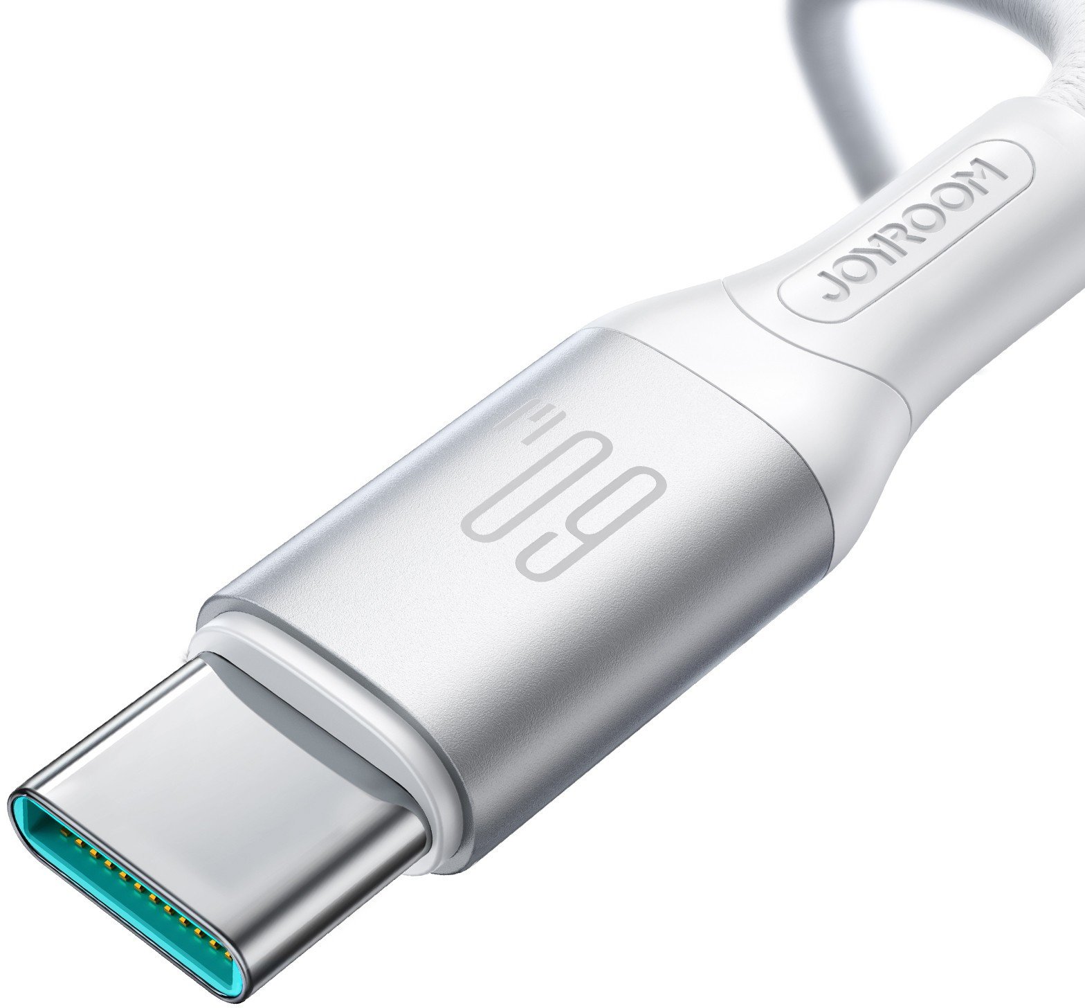 Kabllo USB C në USB C Joyroom Flash Series, 2m, 60W, e bardhë