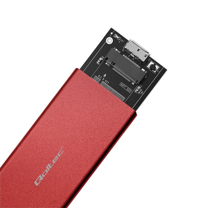 Adapter për hard disk QOLTEC 51831, USB, i zi