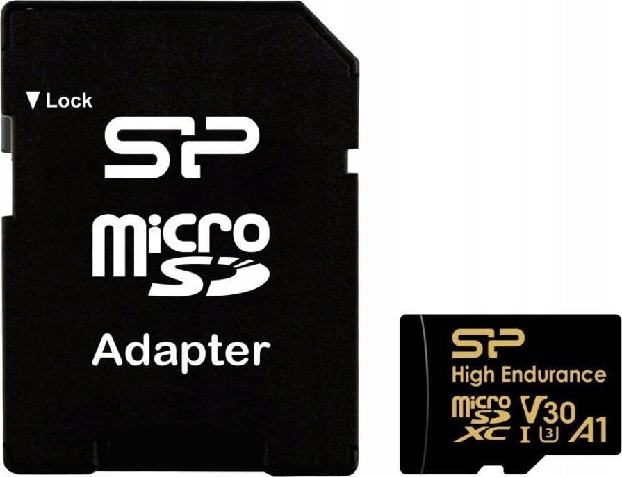 Kartë memorie Silicon Power microSDXC High Endurance, 64GB, V30 U3 A1