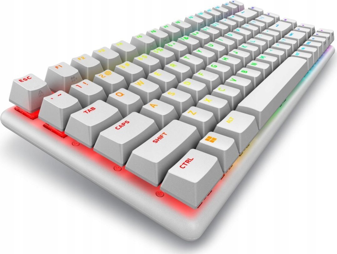 Tastierë gaming Alienware Pro Wireless, 75%, USB RF Bluetooth, e bardhë