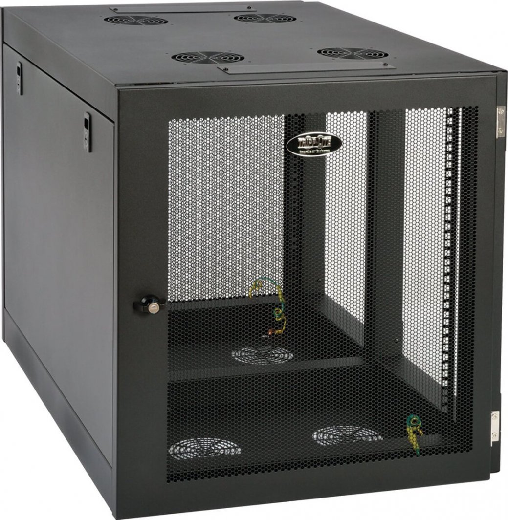 Kabinet muror Eaton Tripp Lite SmartRack 12U, profil i ulët, heavy duty, i zi