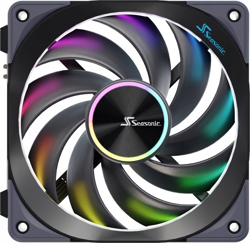 Ventilatorë PC SeaSonic MagFlow 120 ARGB, set 3 copë, 120mm, i zi