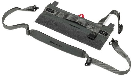 Rrip bartës për tripod Manfrotto ALPHA SHOT, sistem shkëputjeje i shpejtë, i zi