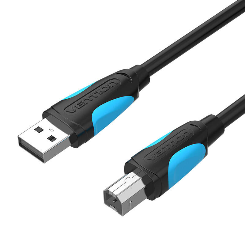 Kabllo printeri Vention USB-A në USB-B, 1m, USB 2.0, i zi