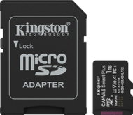 Kartë memorike Kingston Canvas Select Plus Gen3, 1TB, MicroSDXC A1 150MB/s, me adapter