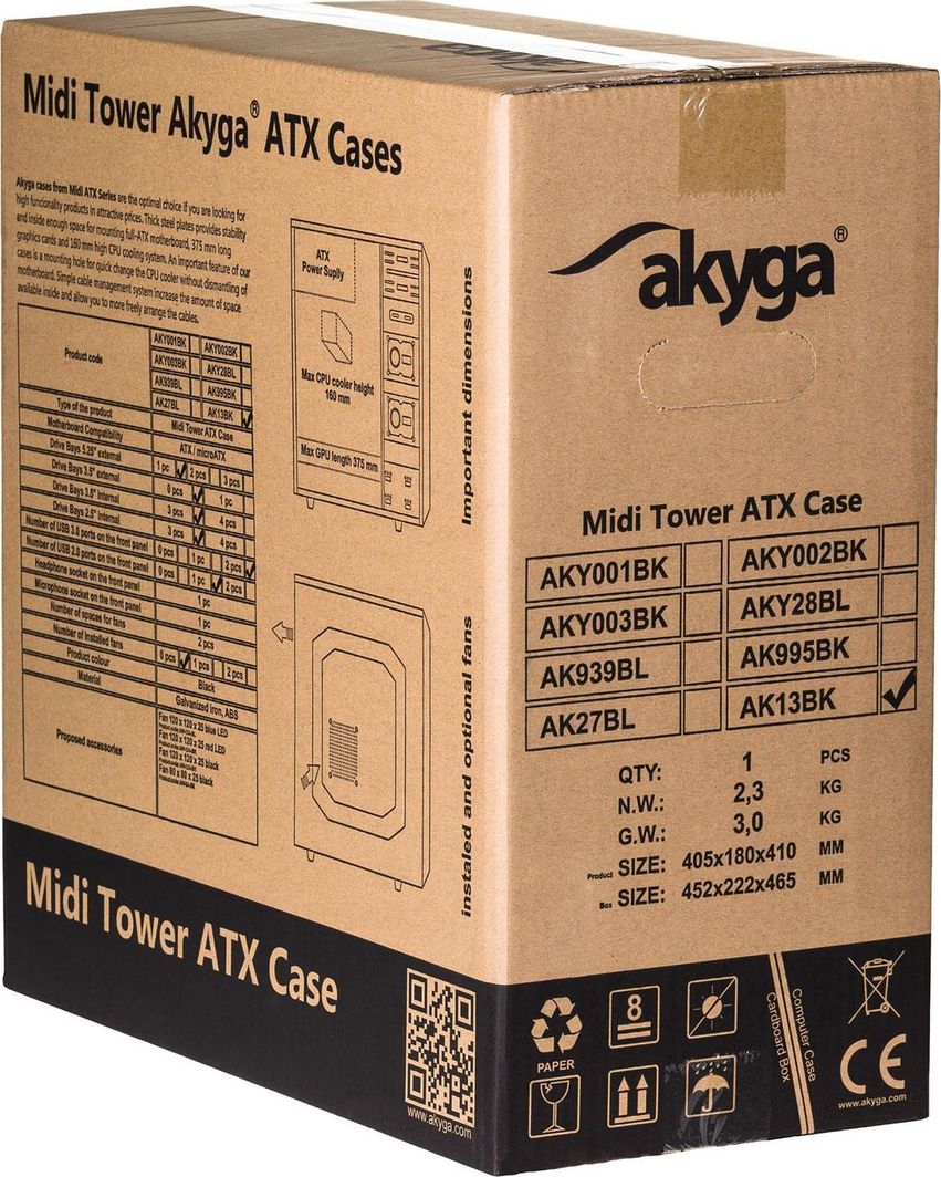 Kasë Akyga AK13BK, Midi Tower